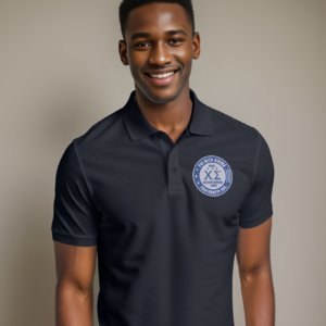 Chi Sigma Chapter Polo - Black